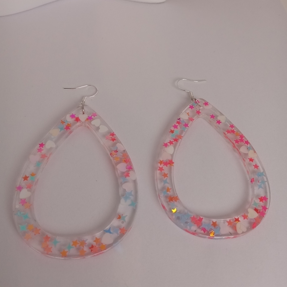 Colorful Teardrop Earrings - Picture 5 of 7